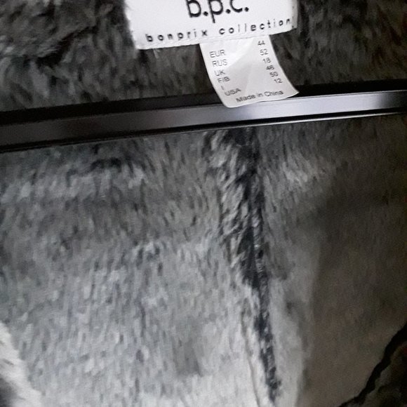 NWOT VENUS sz 12 womens faux Suede Fur Long Winter Coat - Picture 5 of 9